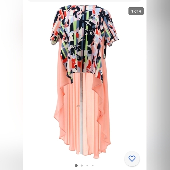 ❤️Beautiful Multi Color Ruffle Back Tunic! - Picture 1 of 4